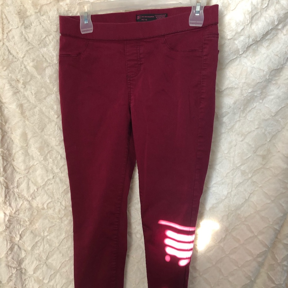 Red jeggings